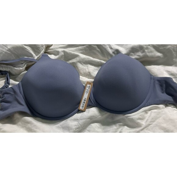 NWT Skims Fits Everybody Push Up Demi Bra in Slate - Size 32DDDD - Picture 1 of 7